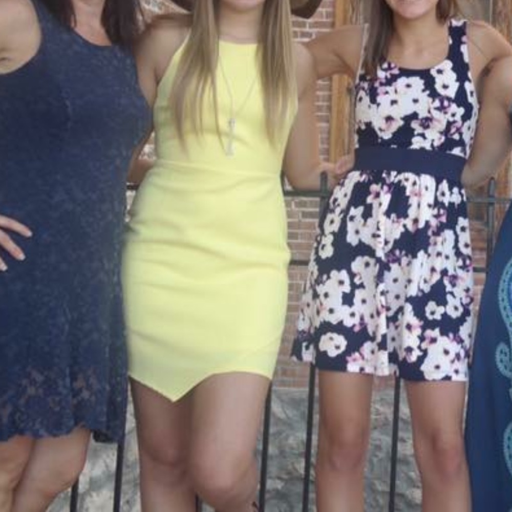 Yellow spring dress